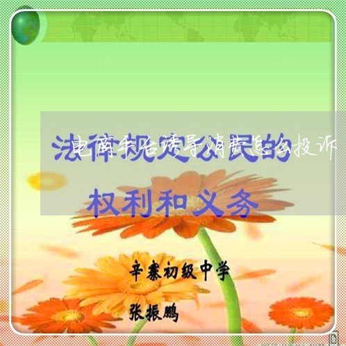 电商平台诱导消费怎么投诉/2023030705160