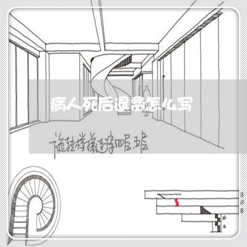 病人死后退费怎么写/2023052305927