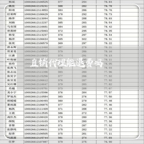 直销代理能退费吗/2023042758472