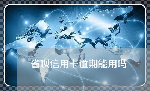 省呗信用卡逾期能用吗/2023120643725