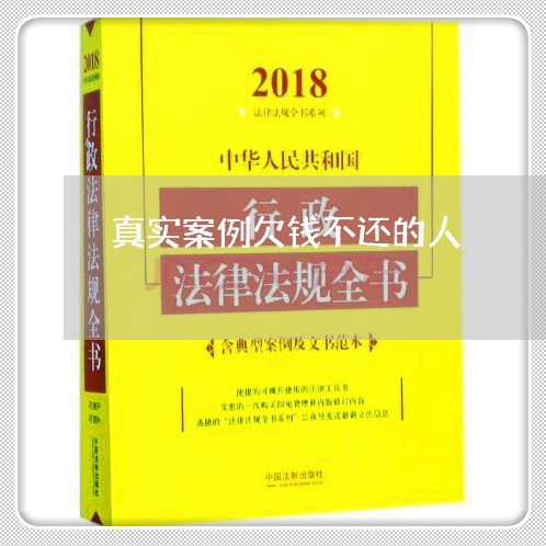 真实案例欠钱不还的人/2023111600624