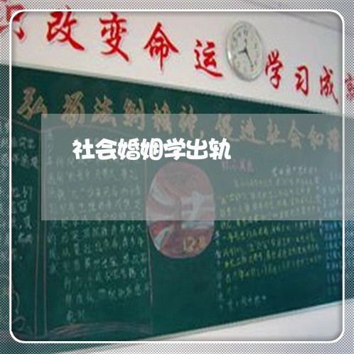 社会婚姻学出轨/2023090663858