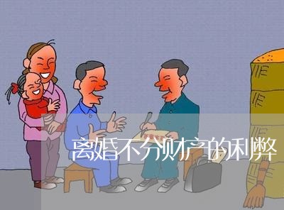 离婚不分财产的利弊/2023110605627