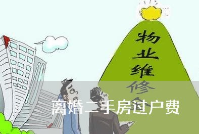 离婚二手房过户费/2023092497159