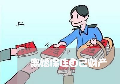 离婚保住自己财产/2023093040482