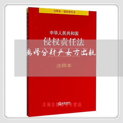 离婚分财产女方出轨/2023110666250