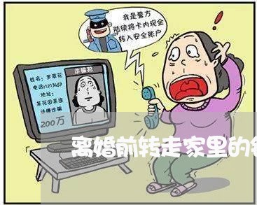 离婚前转走家里的钱/2023110505717