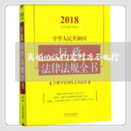 离婚协议约定对方不执行/2023111753661