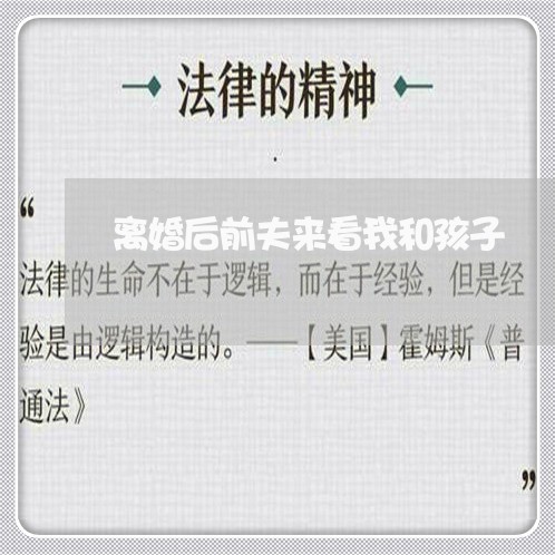 离婚后前夫来看我和孩子/2023111794937