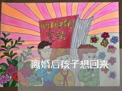 离婚后孩子想回来/2023092561692