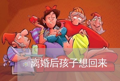 离婚后孩子想回来/2023092586948