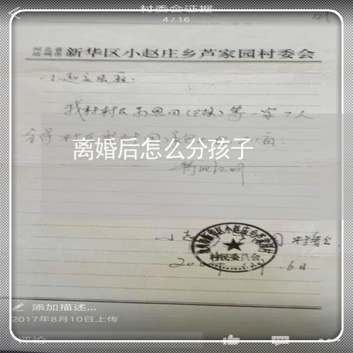 离婚后怎么分孩子/2023092861472