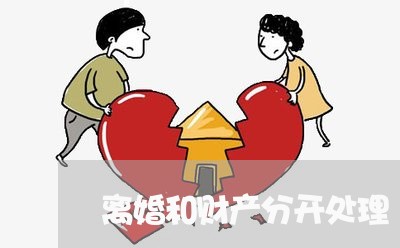 离婚和财产分开处理/2023110538379