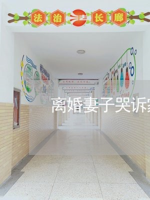 离婚妻子哭诉家暴/2023093073604