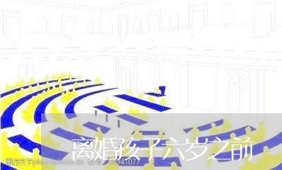 离婚孩子六岁之前/2023092572572