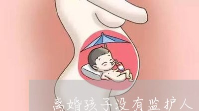 离婚孩子没有监护人/2023110282606