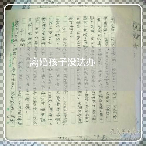 离婚孩子没法办/2023121763617