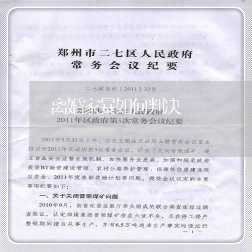 离婚家暴如何判决/2023100259271