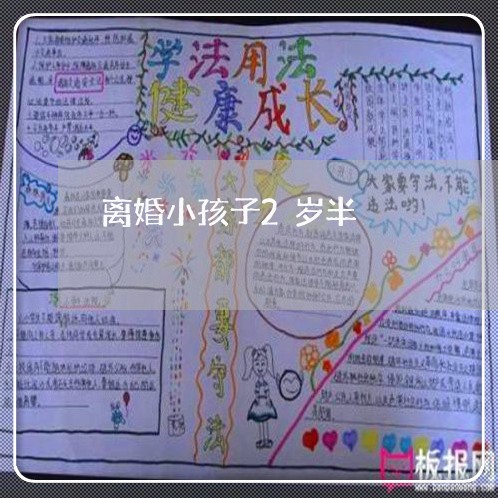 离婚小孩子2岁半/2023100640259