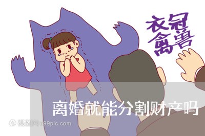 离婚就能分割财产吗/2023110941693