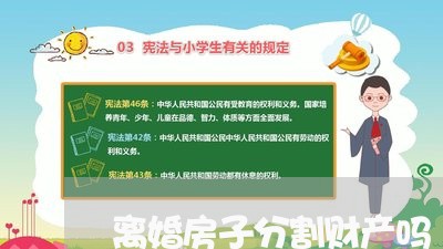 离婚房子分割财产吗/2023110732824