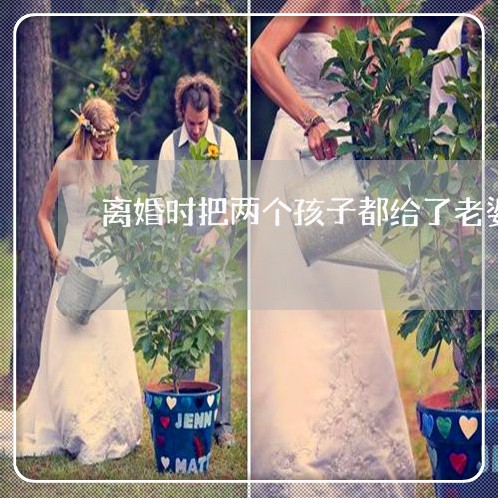 离婚时把两个孩子都给了老婆/2023111633059