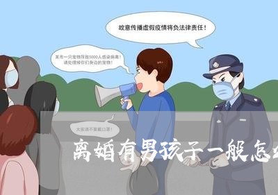 离婚有男孩子一般怎么判/2023111617048