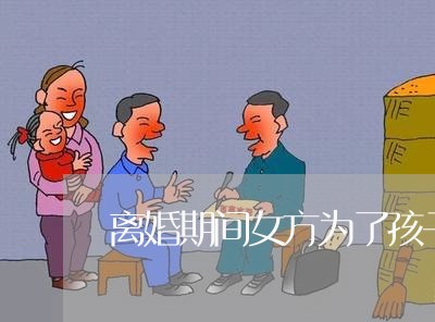 离婚期间女方为了孩子辞职/2023111661793