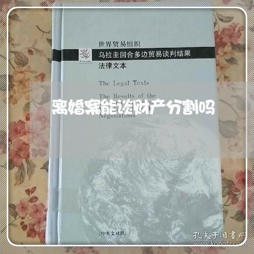 离婚案能谈财产分割吗/2023111605192