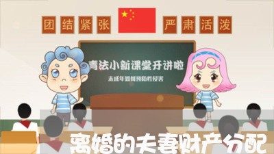 离婚的夫妻财产分配/2023110434942