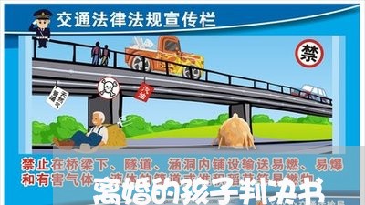 离婚的孩子判决书/2023100294905