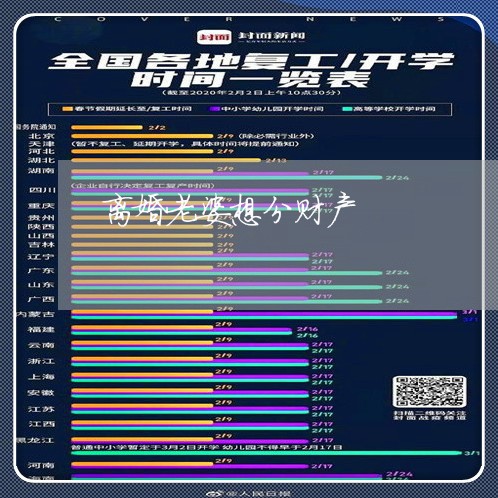 离婚老婆想分财产/2023100142693