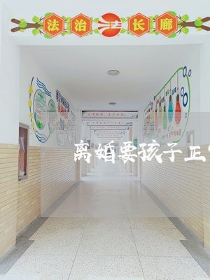 离婚要孩子正常吗/2023092518382