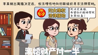 离婚财产付一半/2023121949473