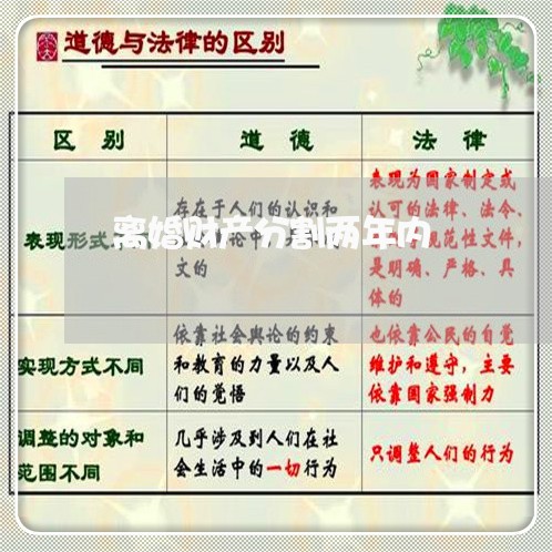 离婚财产分割两年内/2023110993827