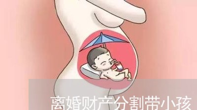 离婚财产分割带小孩/2023110995058