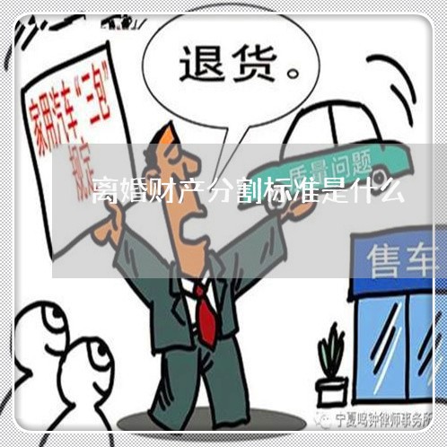 离婚财产分割标准是什么/2023111542808