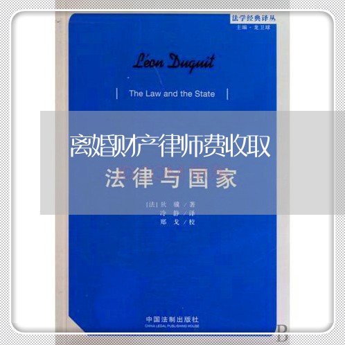 离婚财产律师费收取/2023110951404