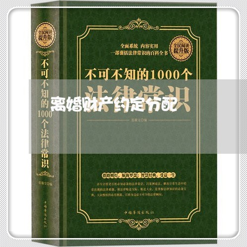 离婚财产约定分配/2023093006837