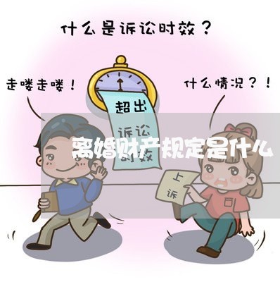 离婚财产规定是什么/2023110903048