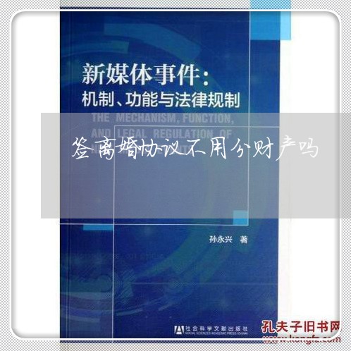 签离婚协议不用分财产吗/2023111549570