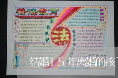 结婚15年离婚的孩子/2023111549250