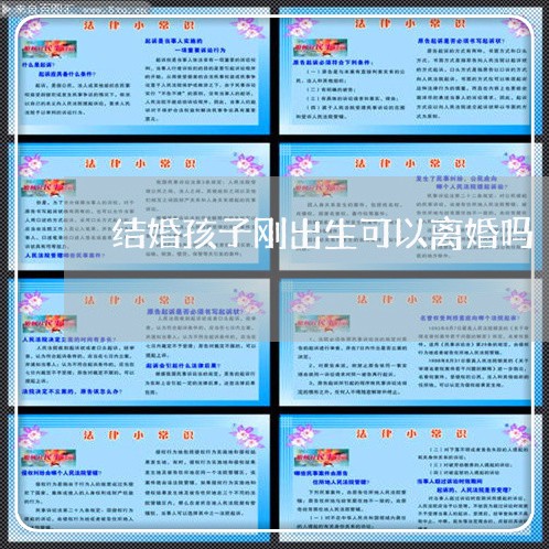 结婚孩子刚出生可以离婚吗/2023111548170