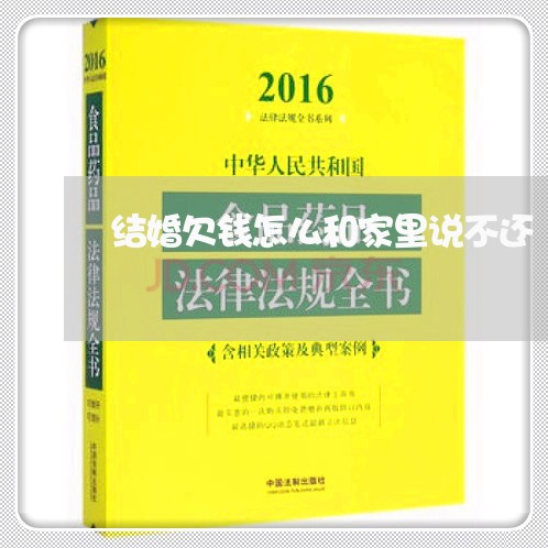 结婚欠钱怎么和家里说不还/2023112783717