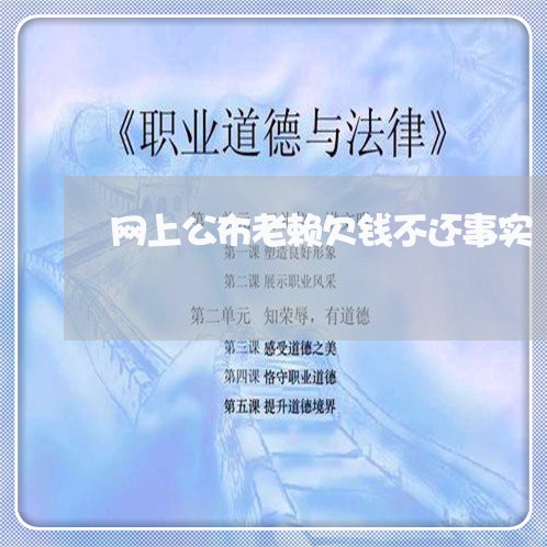 网上公布老赖欠钱不还事实/2023112634046