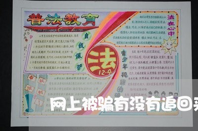 网上被骗有没有追回来的/2023061349450