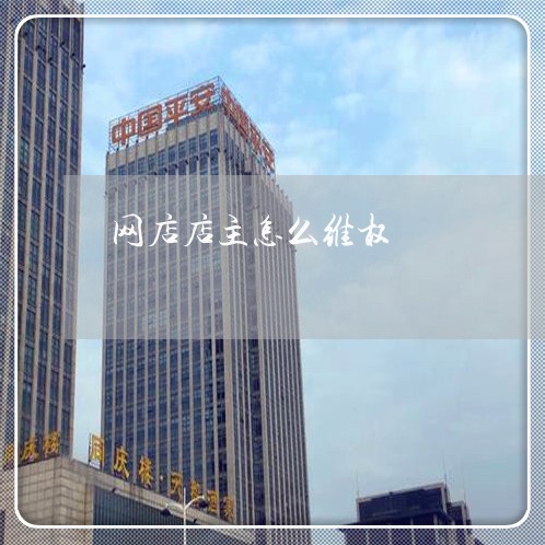 网店店主怎么维权/2023060375938