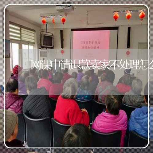 网课申请退款卖家不处理怎么办/2023032516260