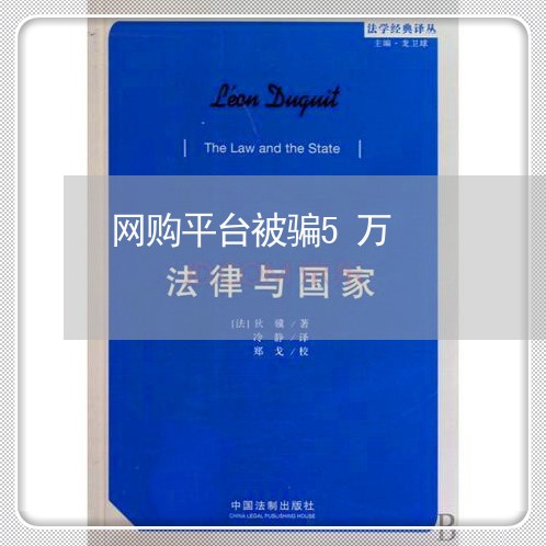 网购平台被骗5万/2023060458384