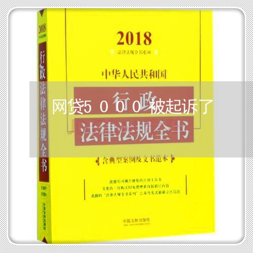 网贷5000被起诉了/2023090545258